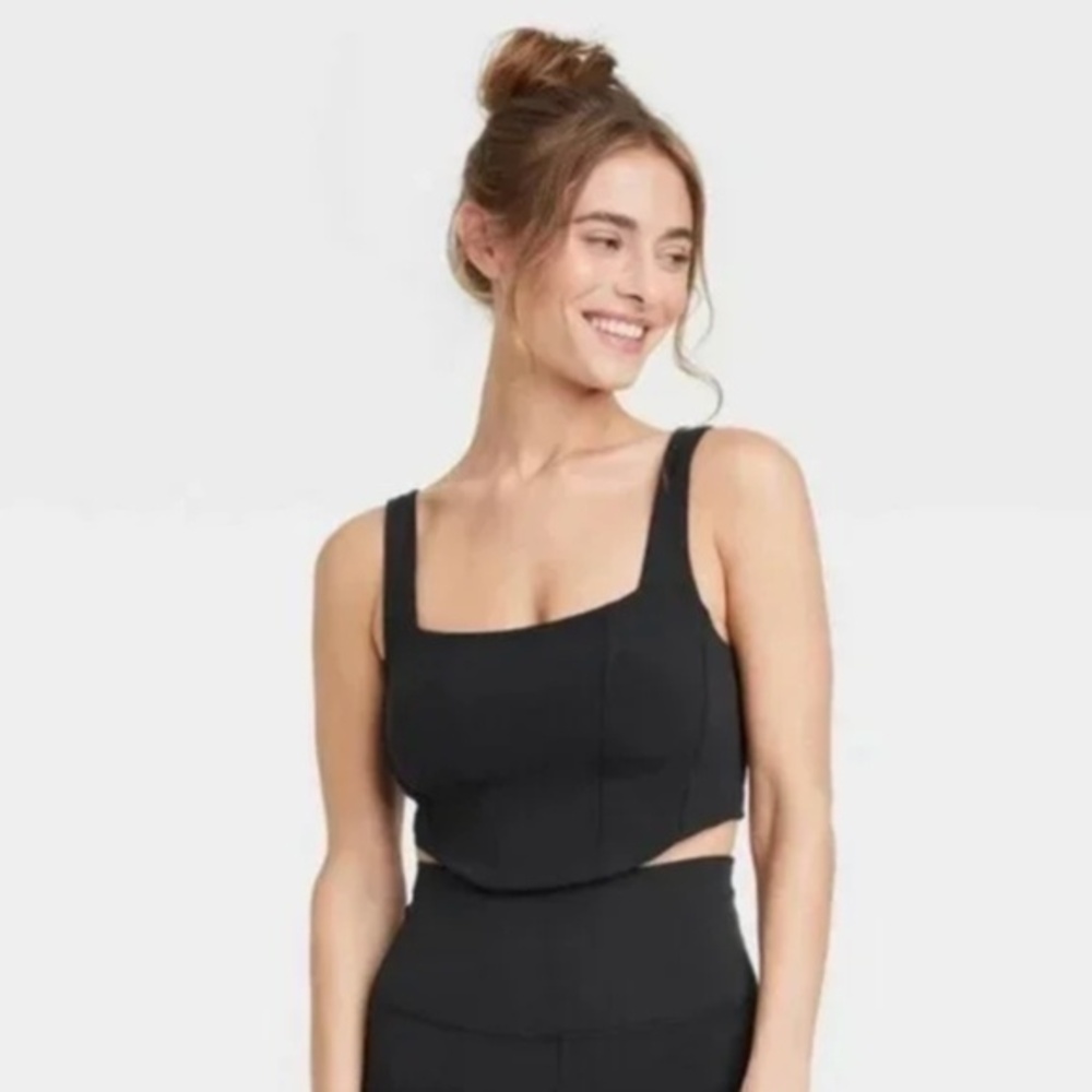 3/$25 Target Everyday Soft Light Support Corset Bra - All In Motion Black S